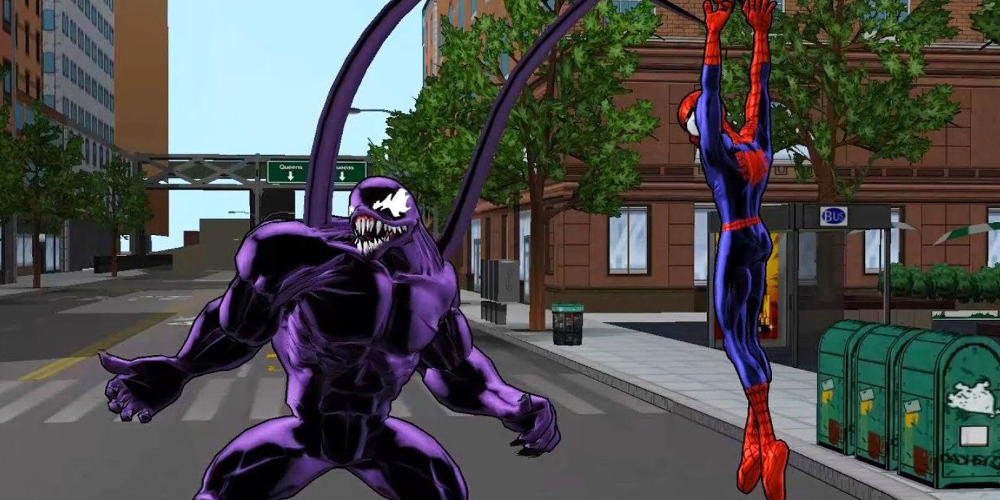 Есть игра про человека паука. Ultimate Spider-man (игра). Ultimate Spider man 2005 Веном. Ультимат человека-паука Ultimate Spider-man. Ultimate Spider-man игра Веном.
