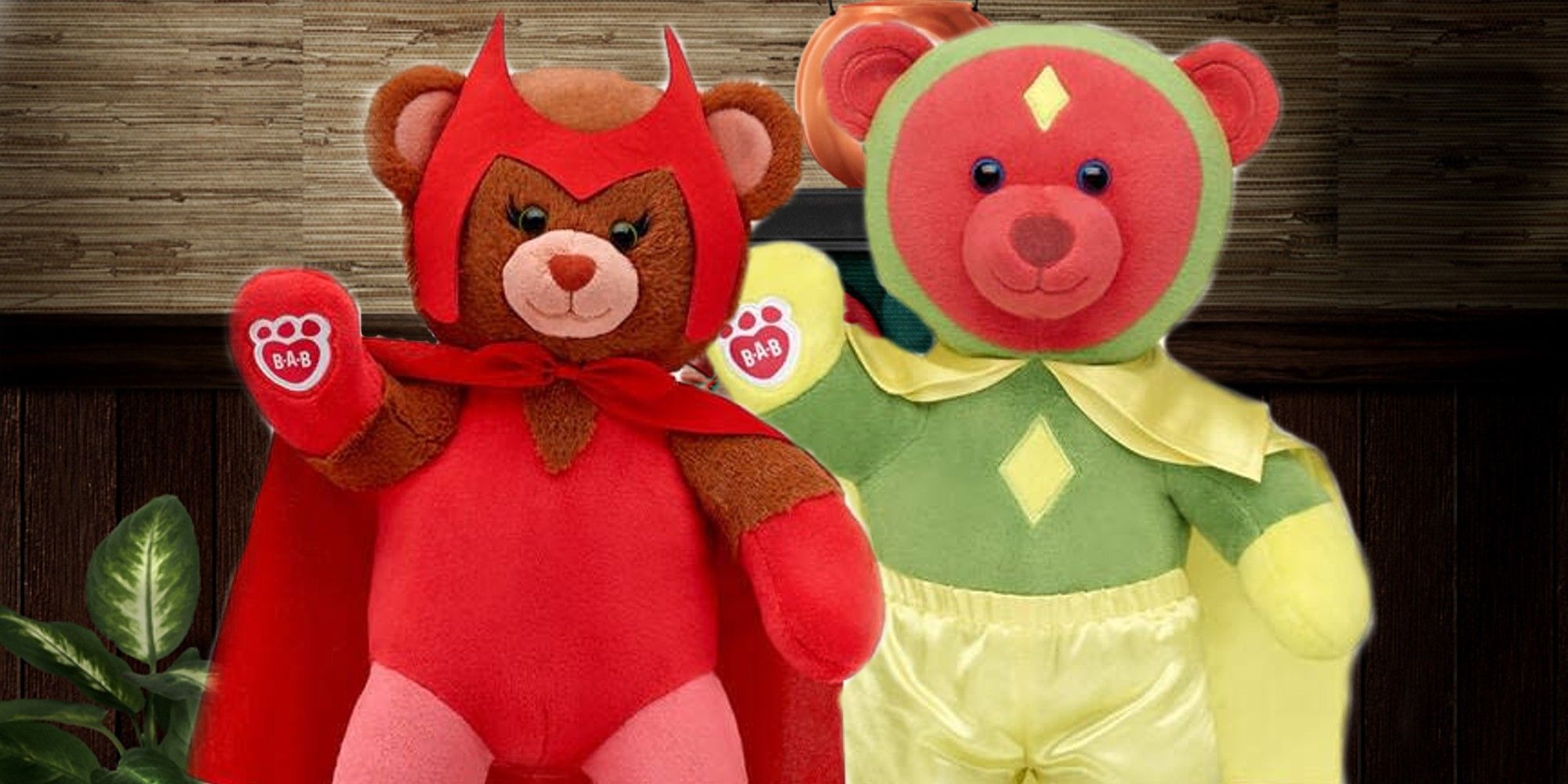 Scarlet Witch & Vision Are BuildABears In WandaVision Halloween Costumes