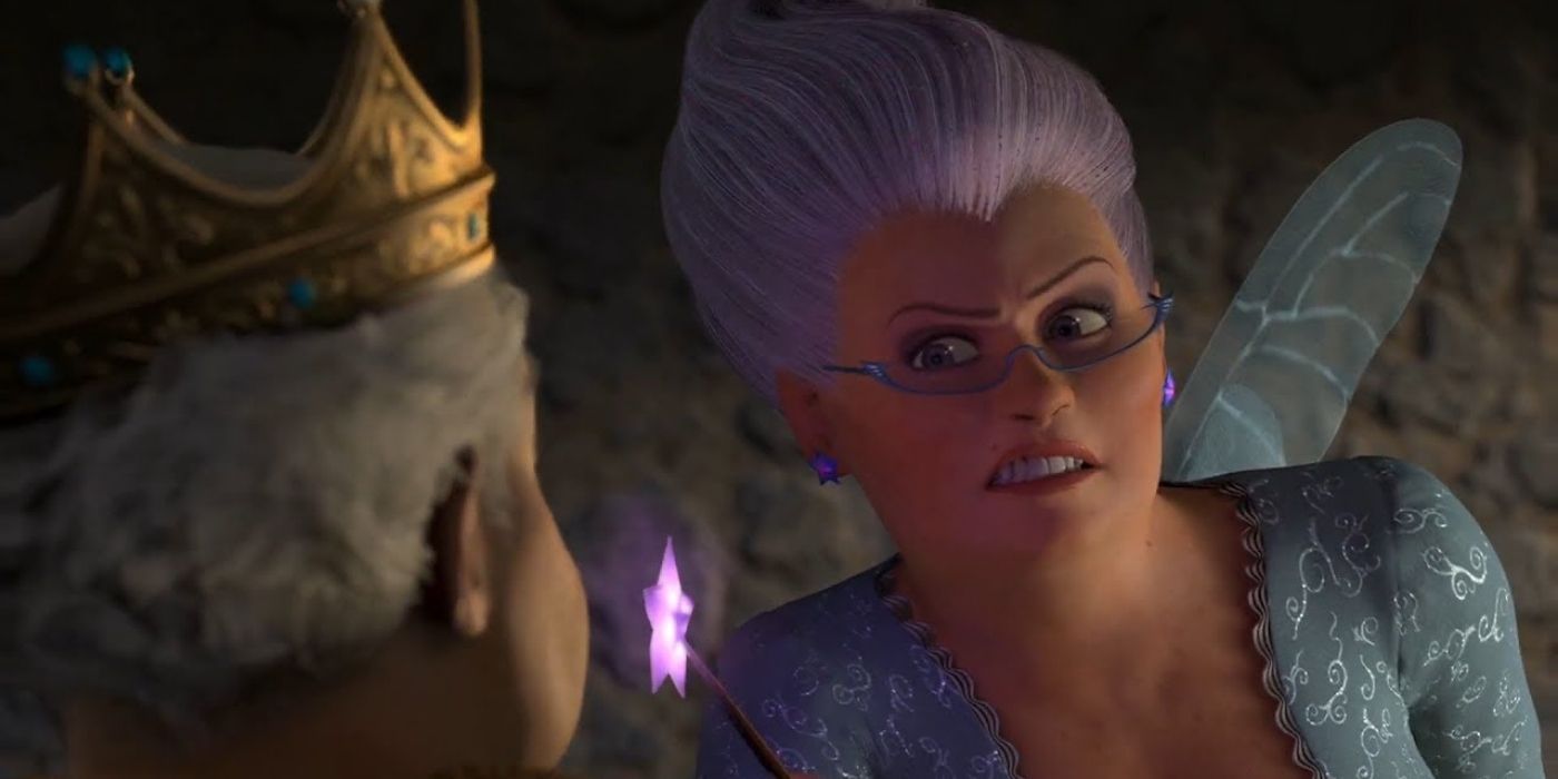 Fairy Godmother blackmailing the King in Shrek 2