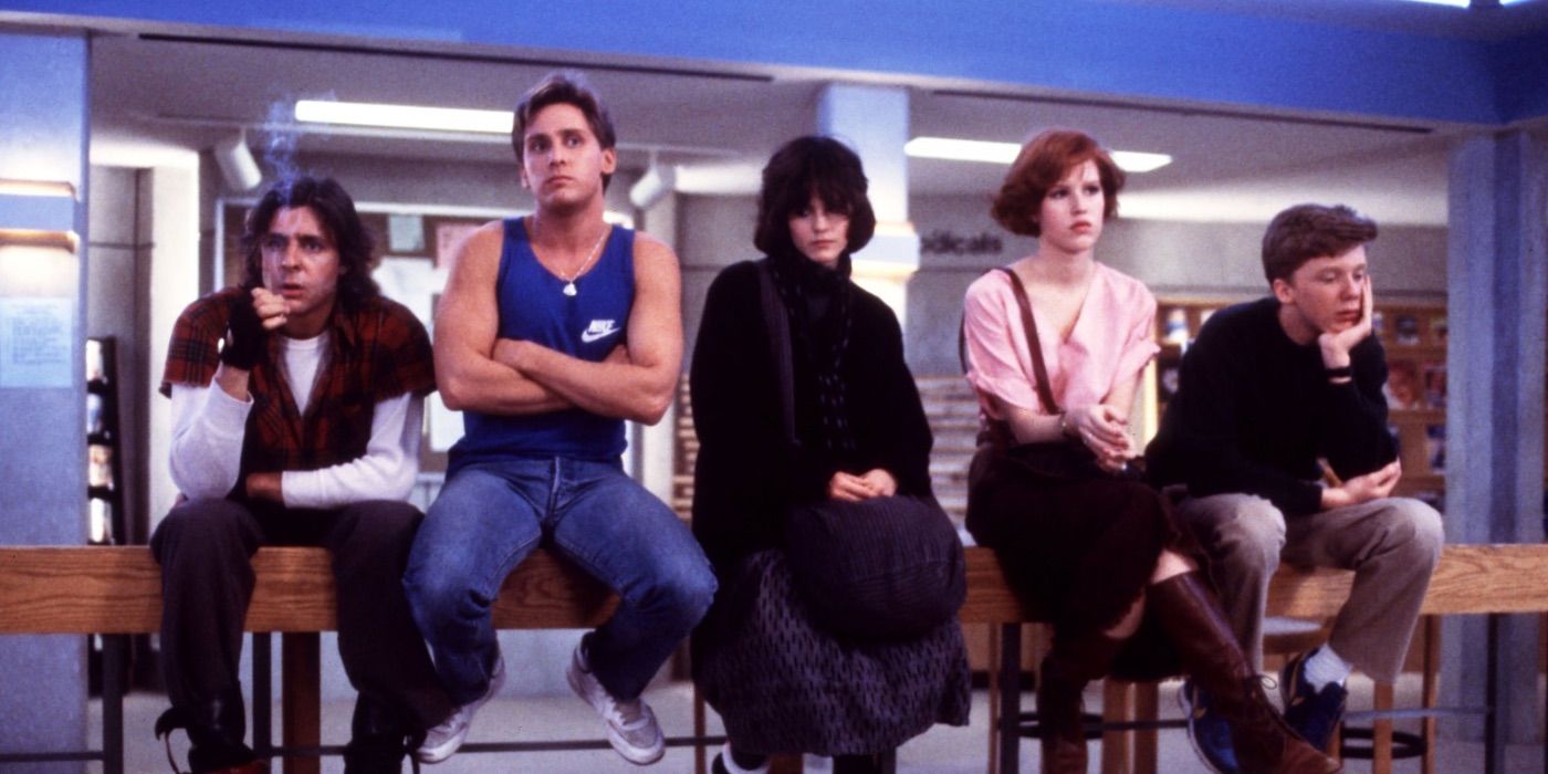 John Andrew Allison Claire and Brian in The Breakfast Club