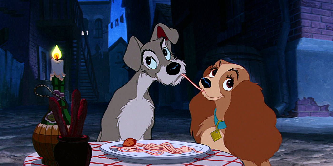 Lady and the Tramp spaghetti scene