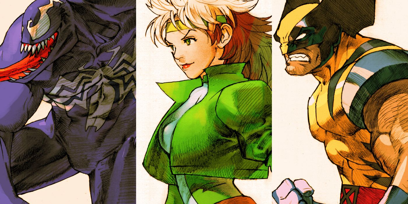 Marvel vs. Capcom 2's hero designs look as if they were ripped straigh...