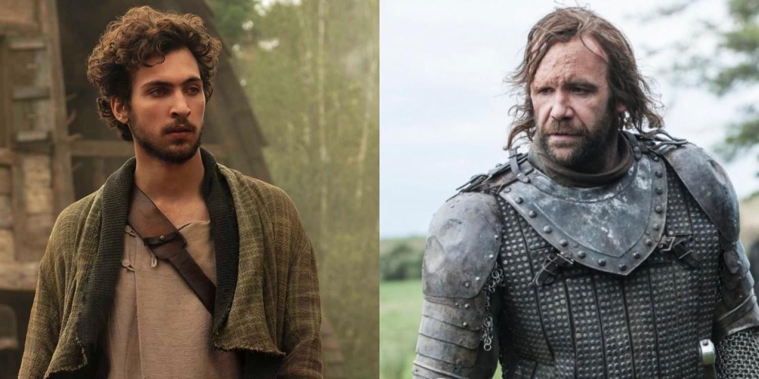 Mat walking in Emonds Field in The Wheel of Time and The Hound in armor in Game of Thrones