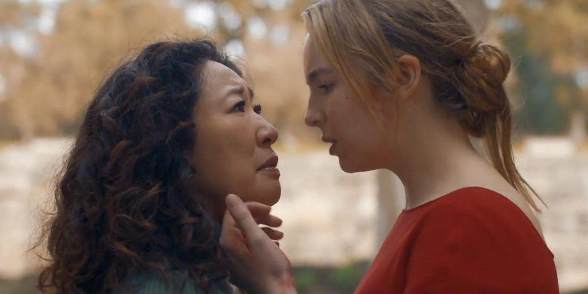 Villanelle and Eve share a moment together