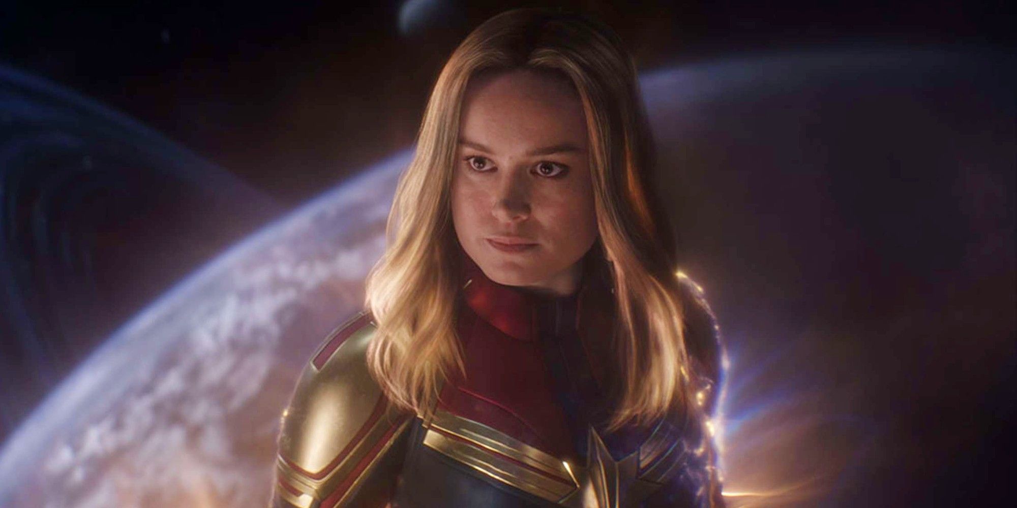 Brie Larson as Captain Marvel in the MCU