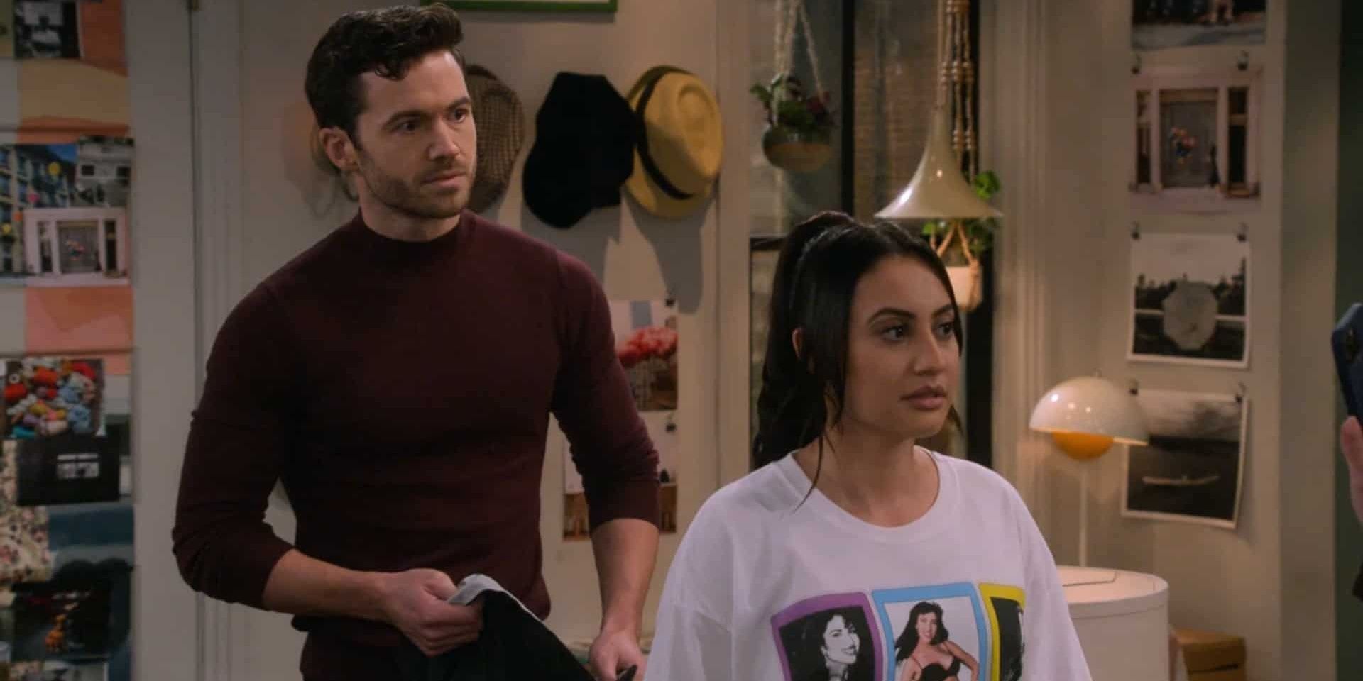 Charlie and Valentina look surprised in How I Met Your Father Cropped