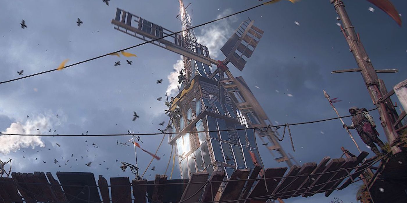 Dying light 2 утки. Dying Light 2 мельница. Ветряная мельница в Dying Light 2 stay Human. Dying Light 2 Peacekeepers Windmill.