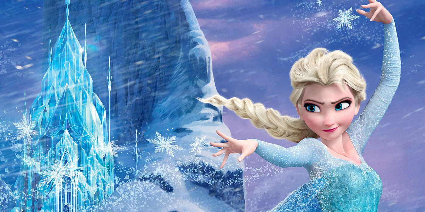 Elsa making ice in Frozen