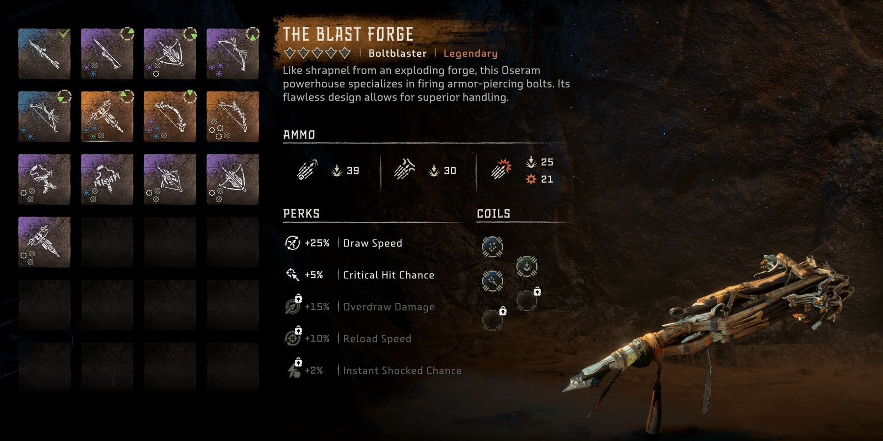 Horizon Forbidden West Where to Get Legendary Weapons What They Do The Blast Forge