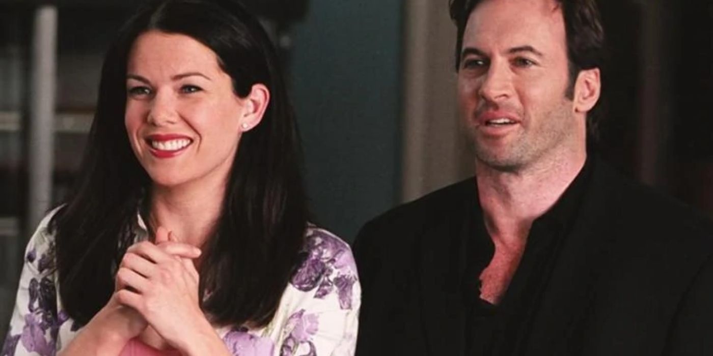 Luke and Lorelai get excited in Gilmore Girls