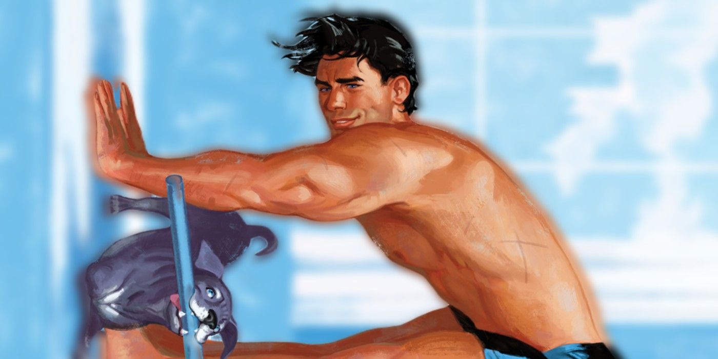 Nightwing Does Yoga With His New Puppy in Seductive Variant Cover