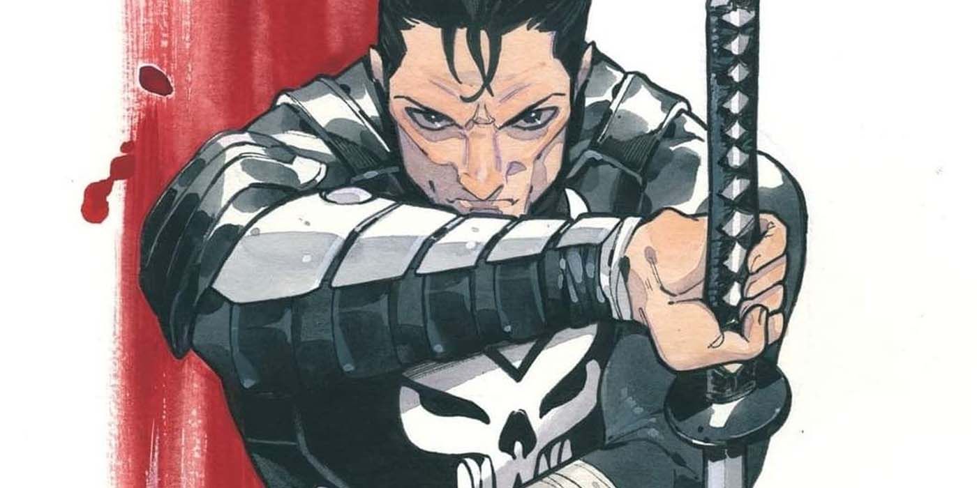 Punisher Swaps Weapons for Swords As New Emblem & Costume Star In Marvel Artwork