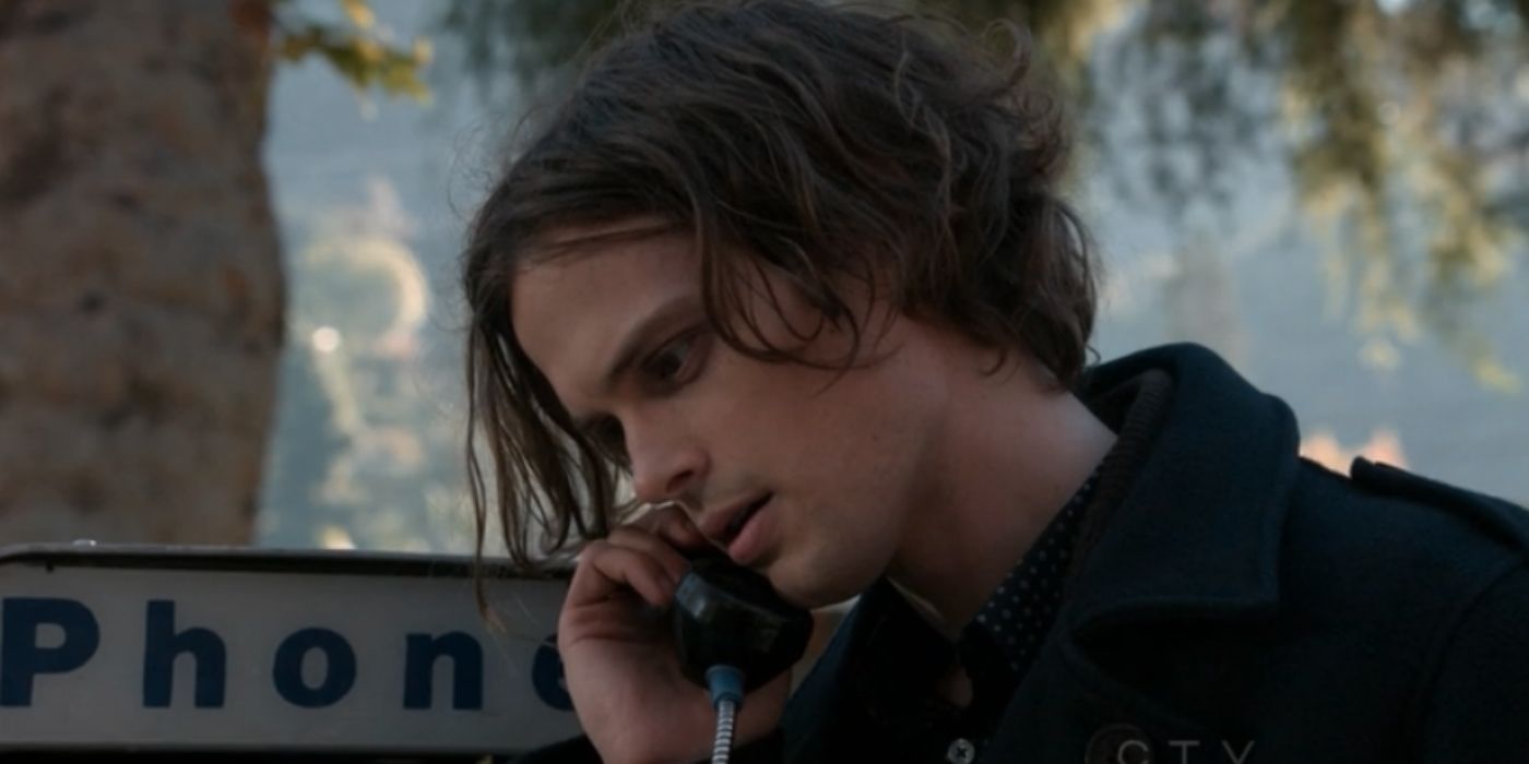 Spencer Reid Receiving Phone Call In Zugzwang Criminal Minds.