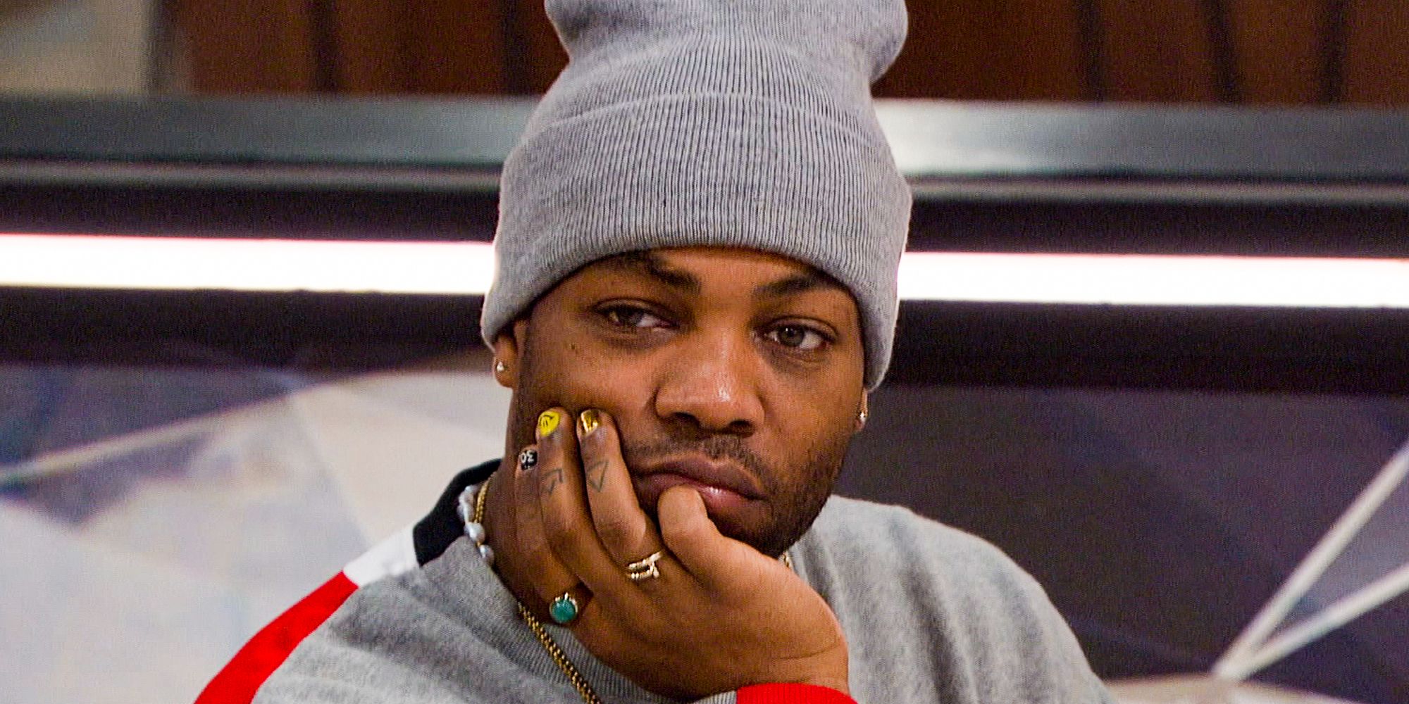 Todrick Hall on Celebrity Big Brother 3 with a frown