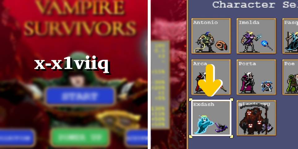 Vampire Survivors How To Unlock Exdash Exiviiq Secret Character Vampire Survivors How To Unlock Exdash Exiviiq Secret Character