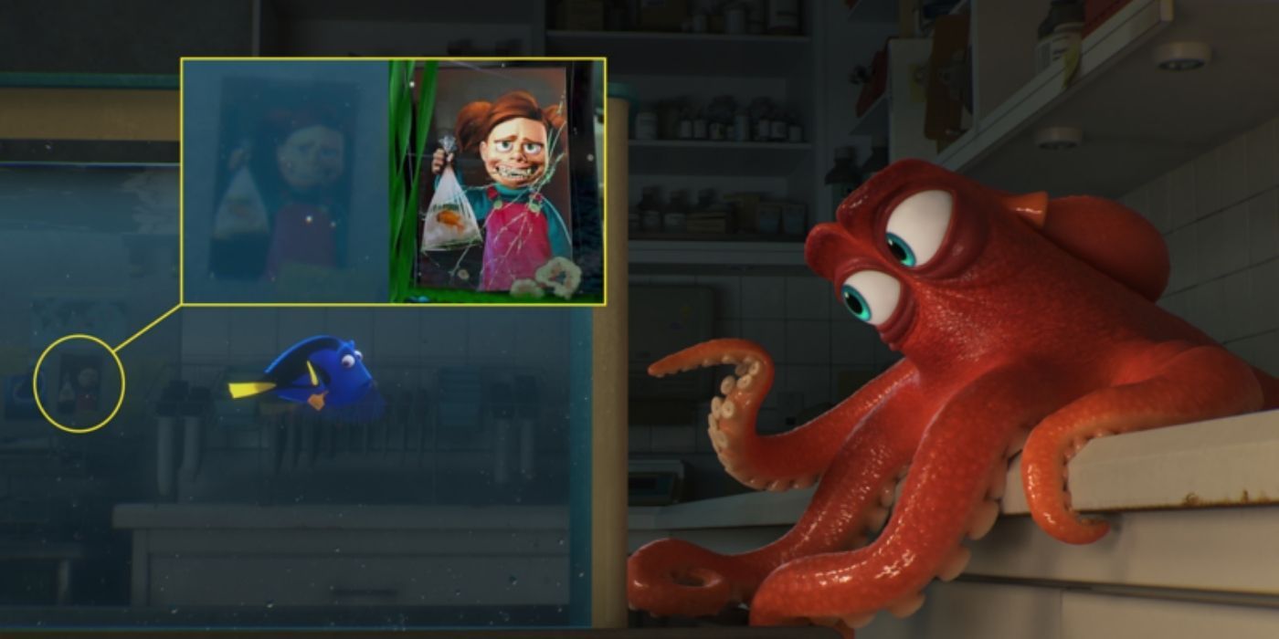 A picture of Darla is in the office in Finding DOry
