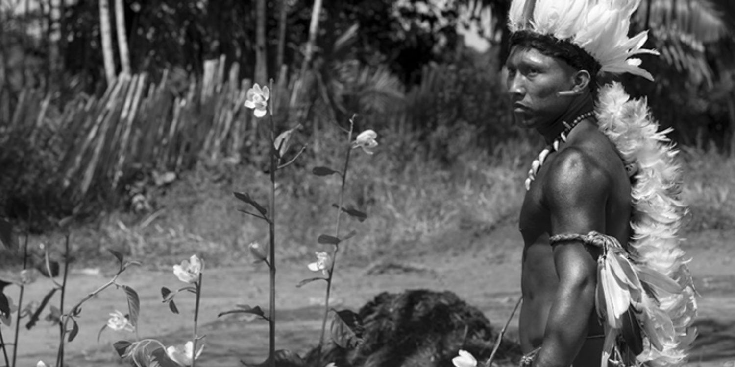 A tribesman stands in Embrace of the Serpent