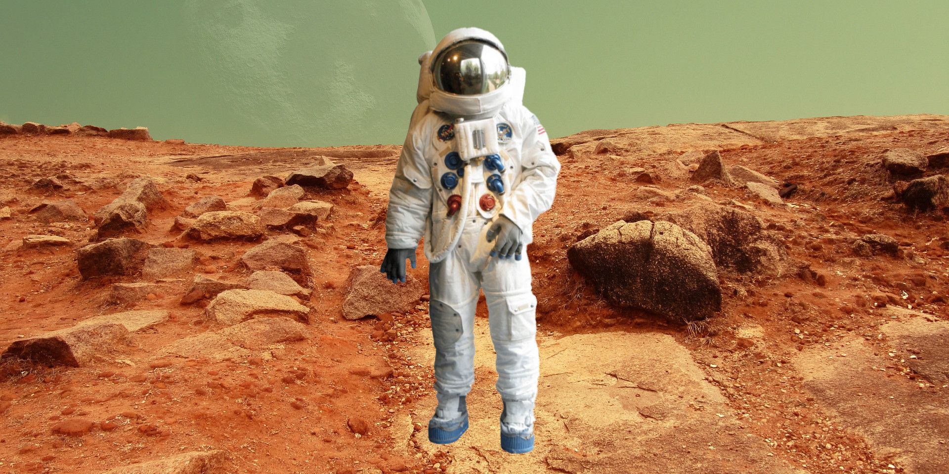 Astronaut on Mars