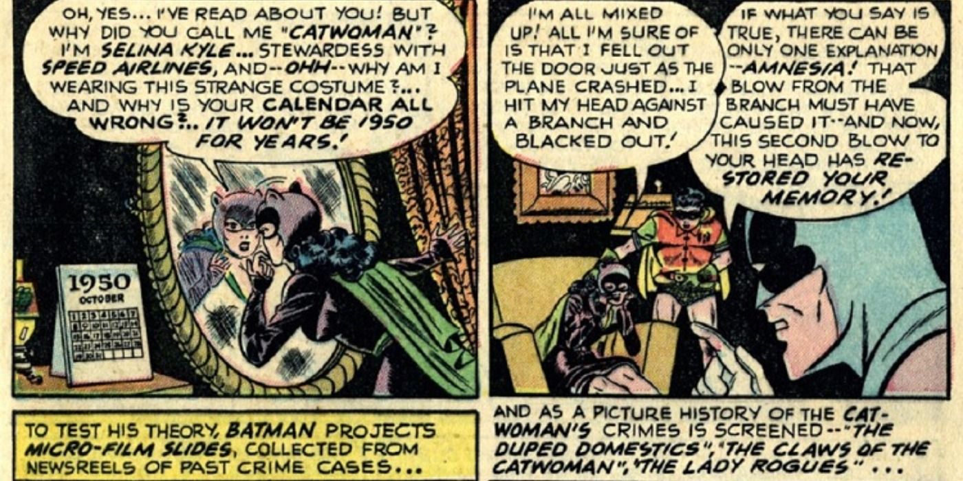 Catwoman learns shes Selina Kyle in DC Comics.