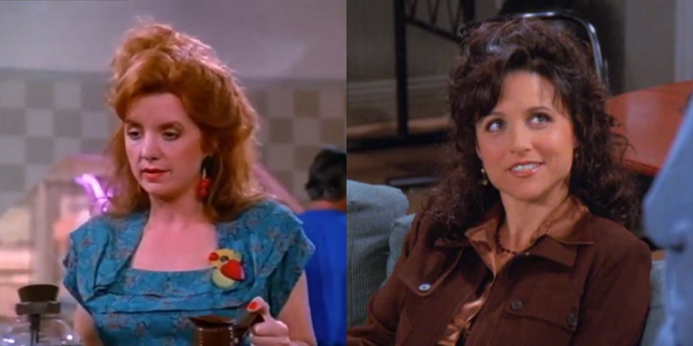 Claire the waitress and Elaine in Seinfeld