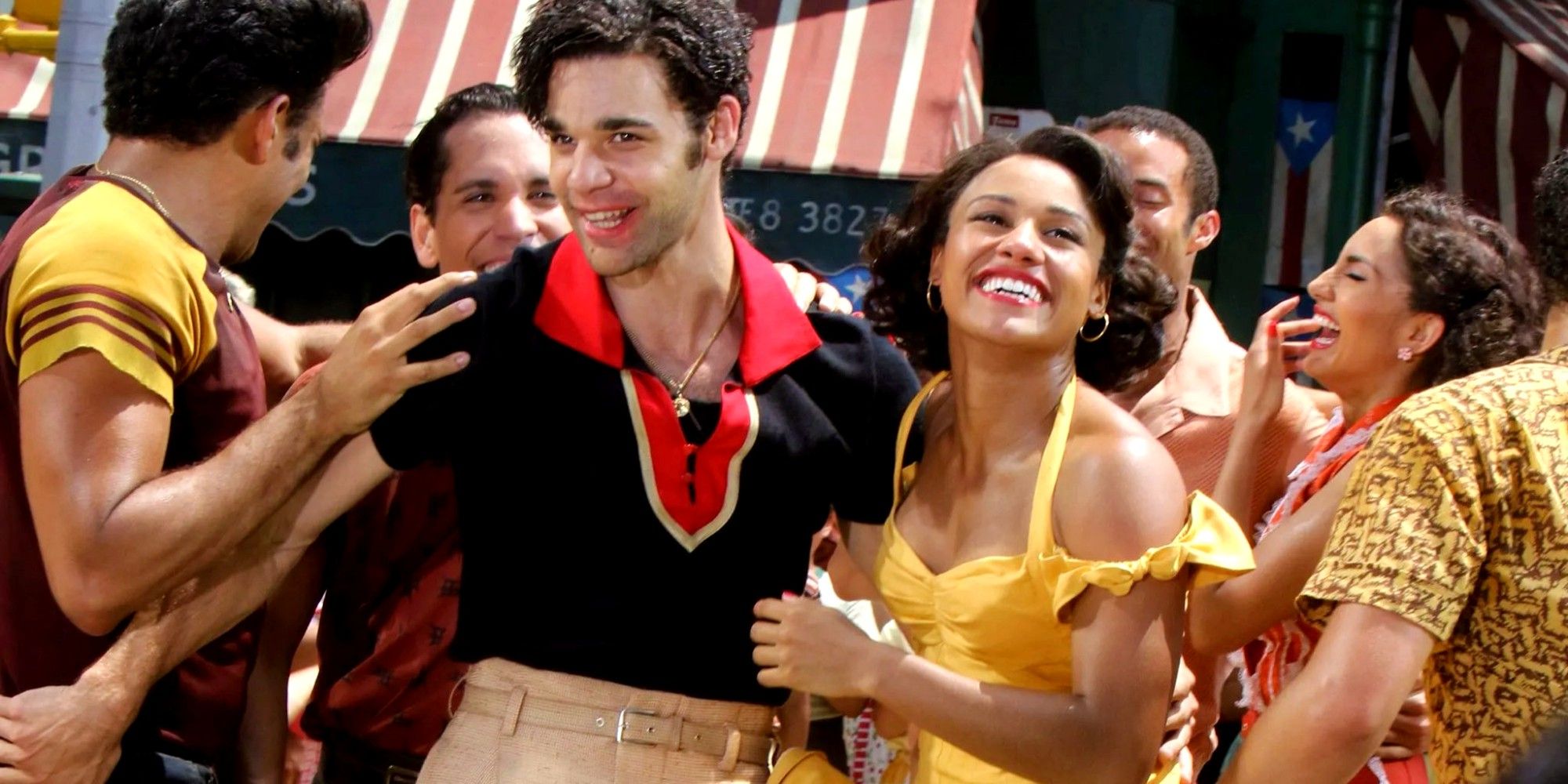 David Alvarez as Bernardo and Ariana DeBose as Anita in West Side Story