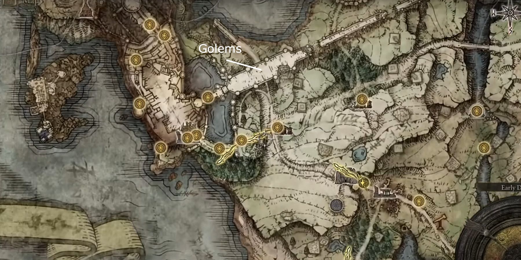 Elden Ring Golems Stormveil Castle Map Locaion Farm