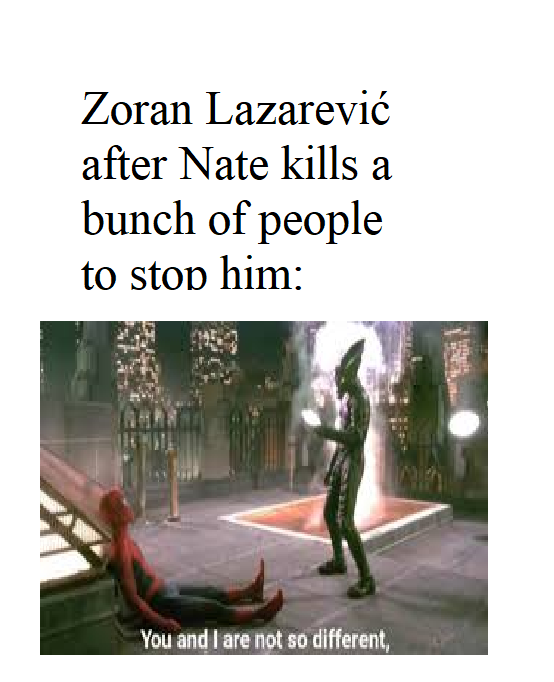 Lazarevic Uncharted meme