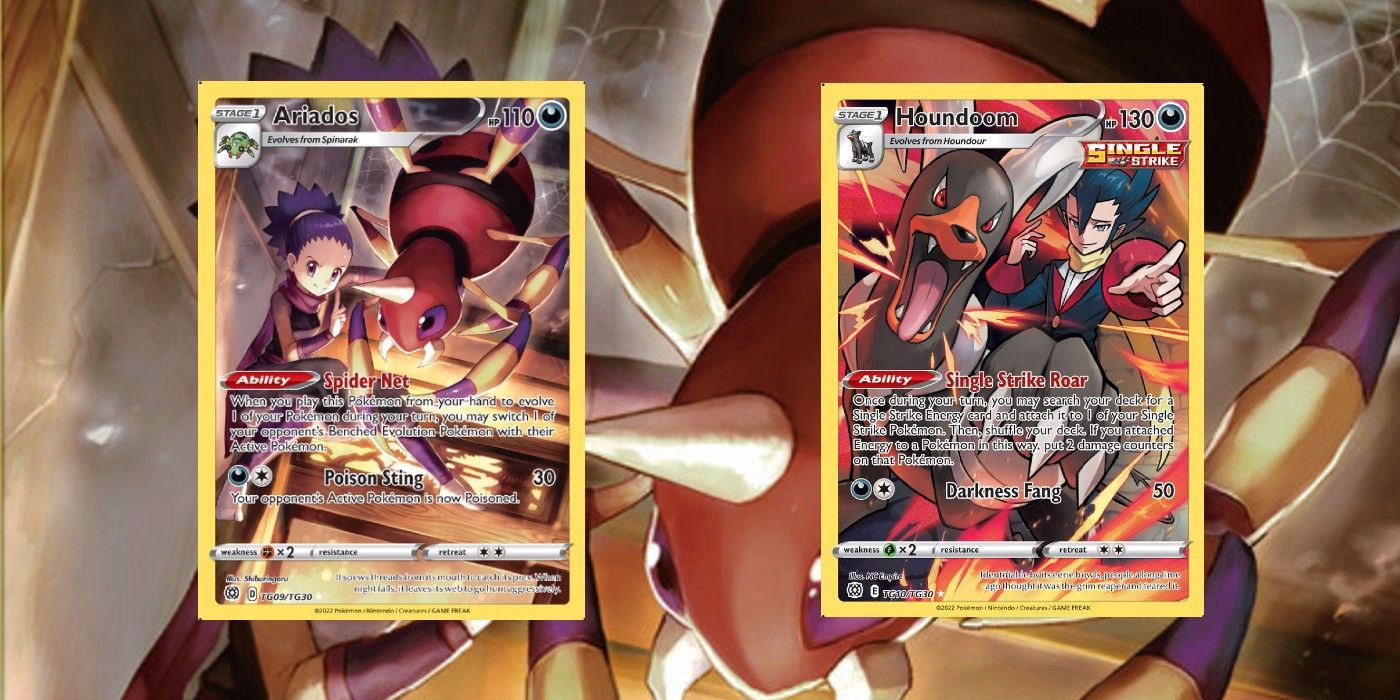 Pokemon TCG Brilliant Stars Trainer Gallery Ariados Houndoom