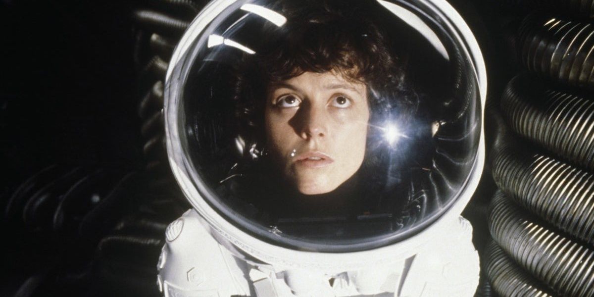 Ripley wears a spacesuit in Alien Cropped