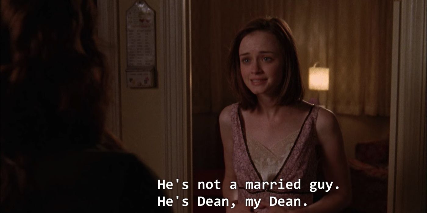 Rory crying about Dean on Gilmore Girls