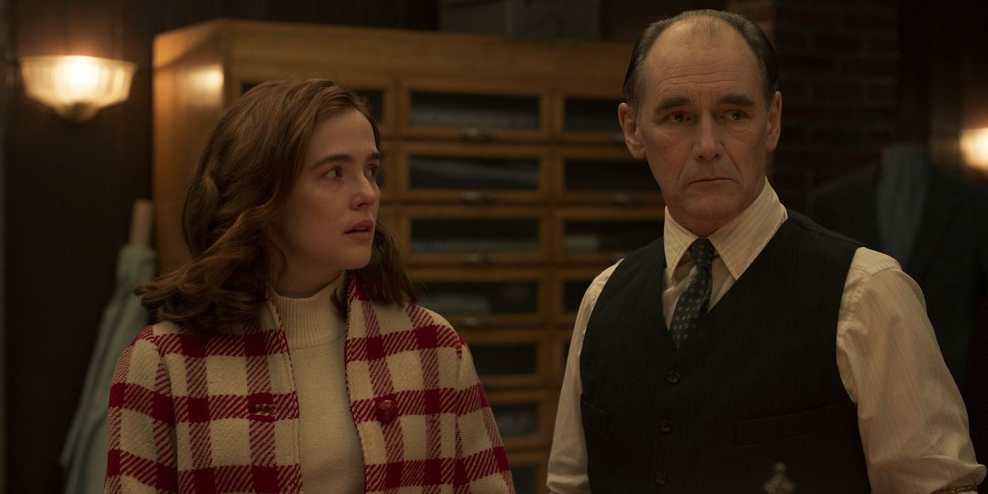 the outfit mark rylance zoey deutch