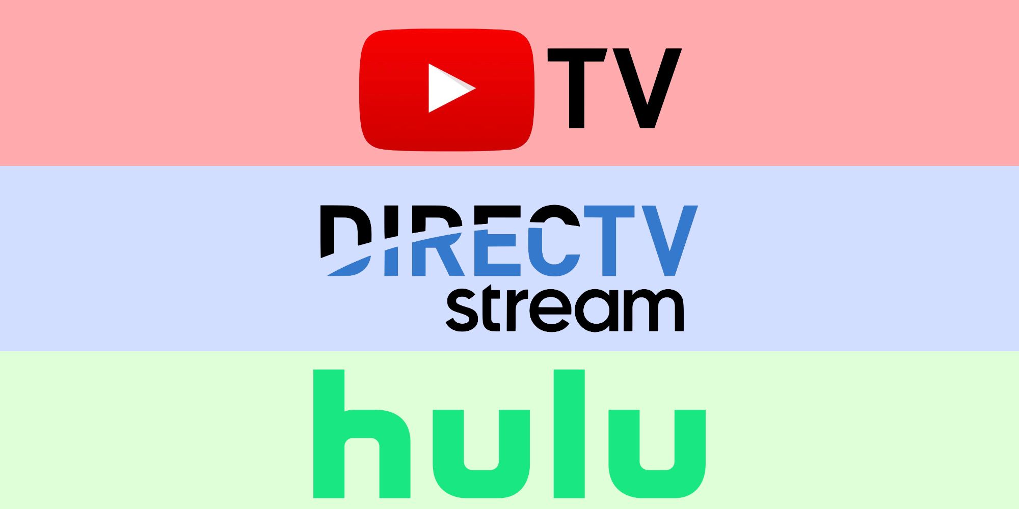 youtube tv directv stream hulu logo