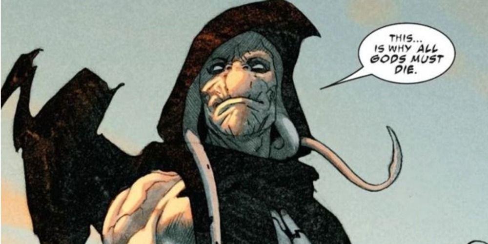 An image of Gorr looking threatening in the Marvel comics