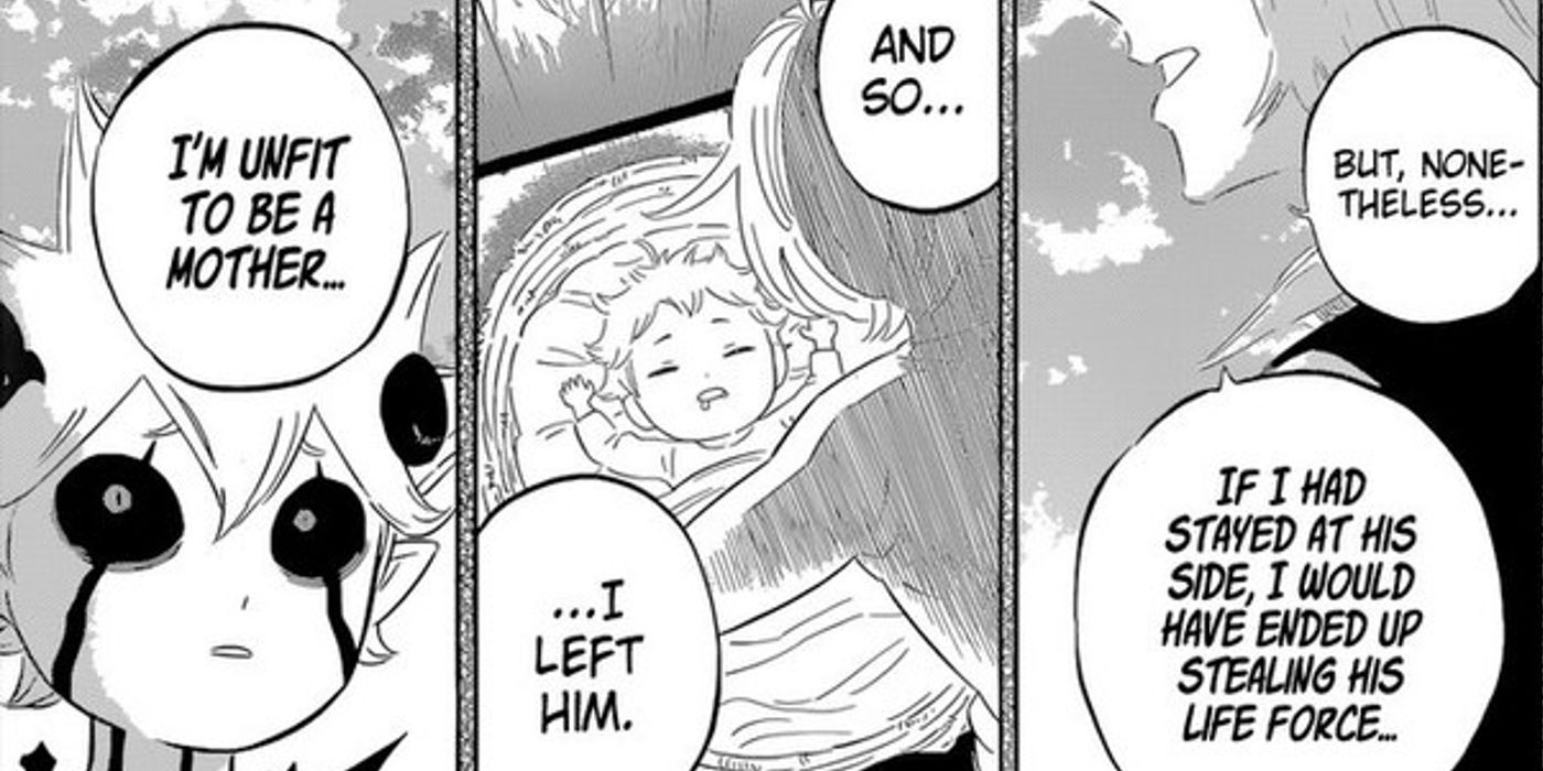 Astas mother Licita tells Liebe about her son in Black Clover chapter 328