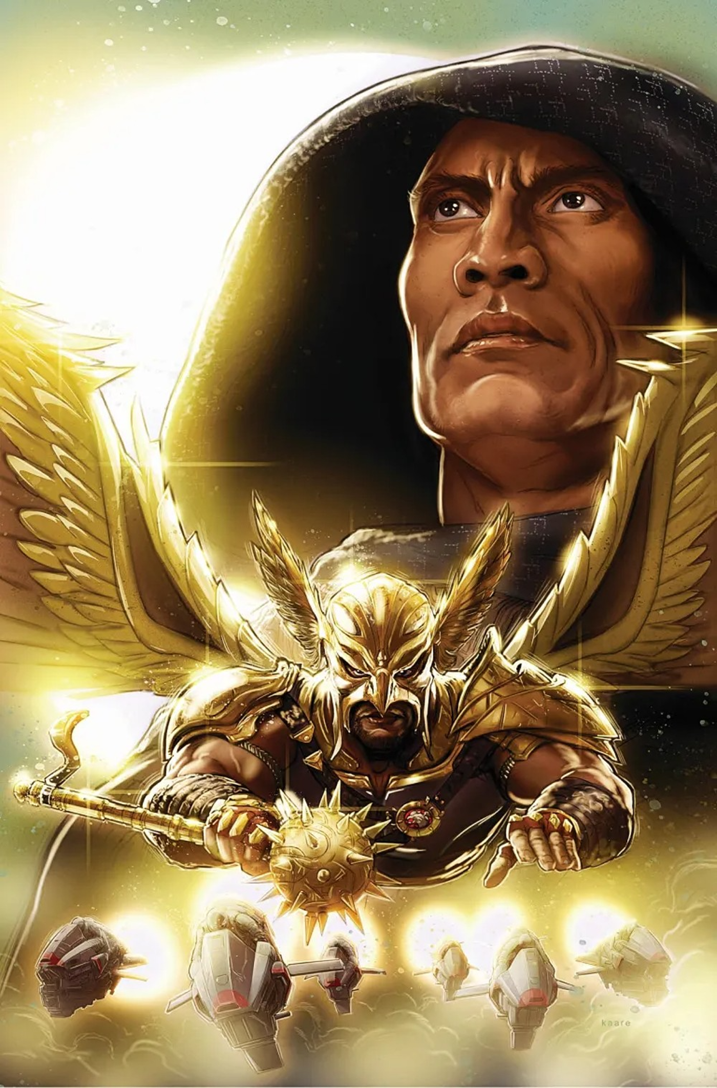 Black Adam The Justice Society Files Hawkman cover art