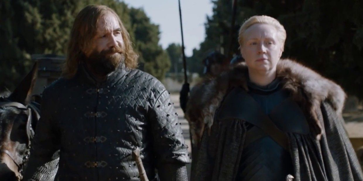 Brienne and The Hound in Game of Thrones
