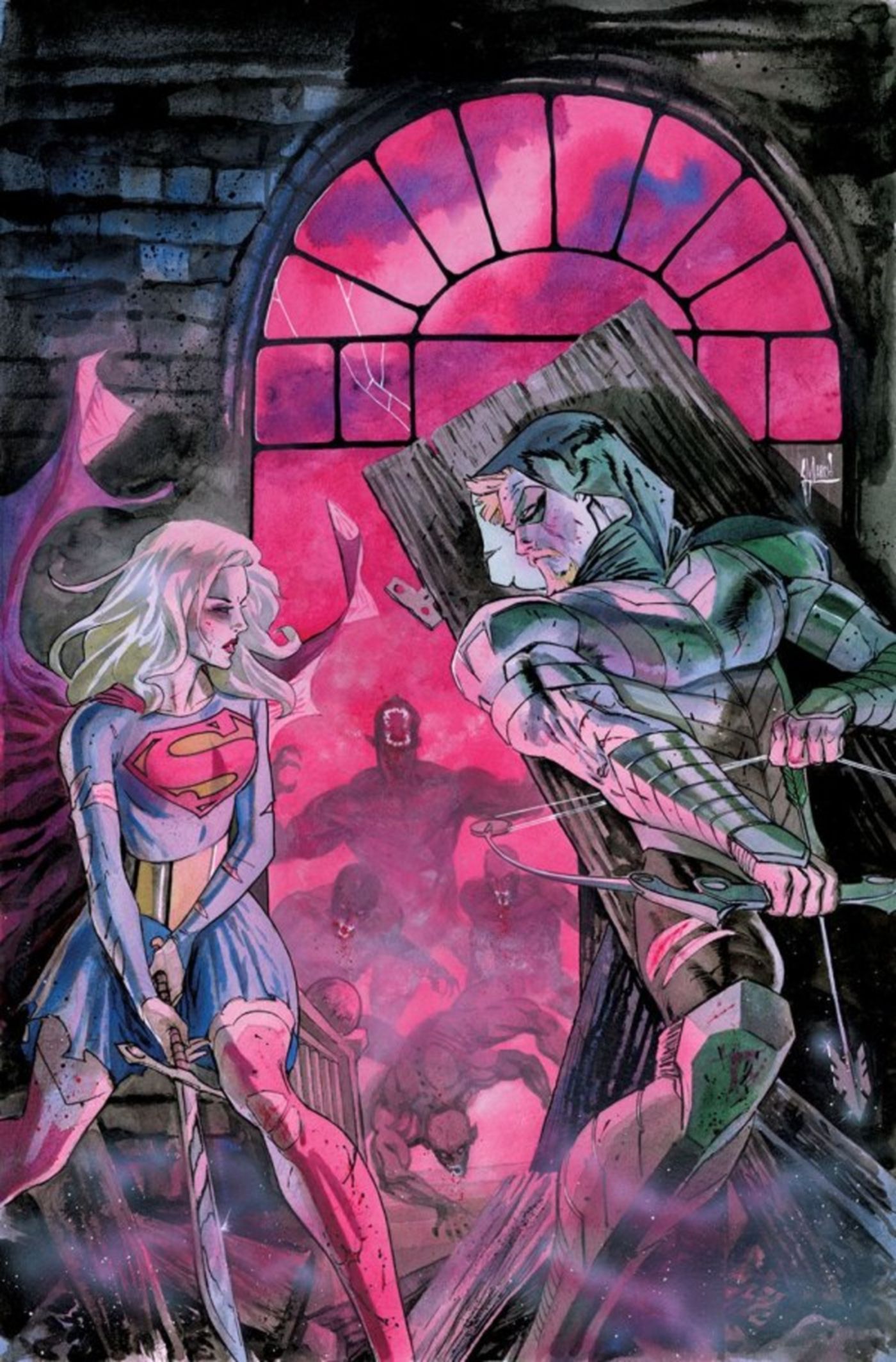 Supergirl & Green Arrow Are Final Justice League in DC Vampire Apocalypse
