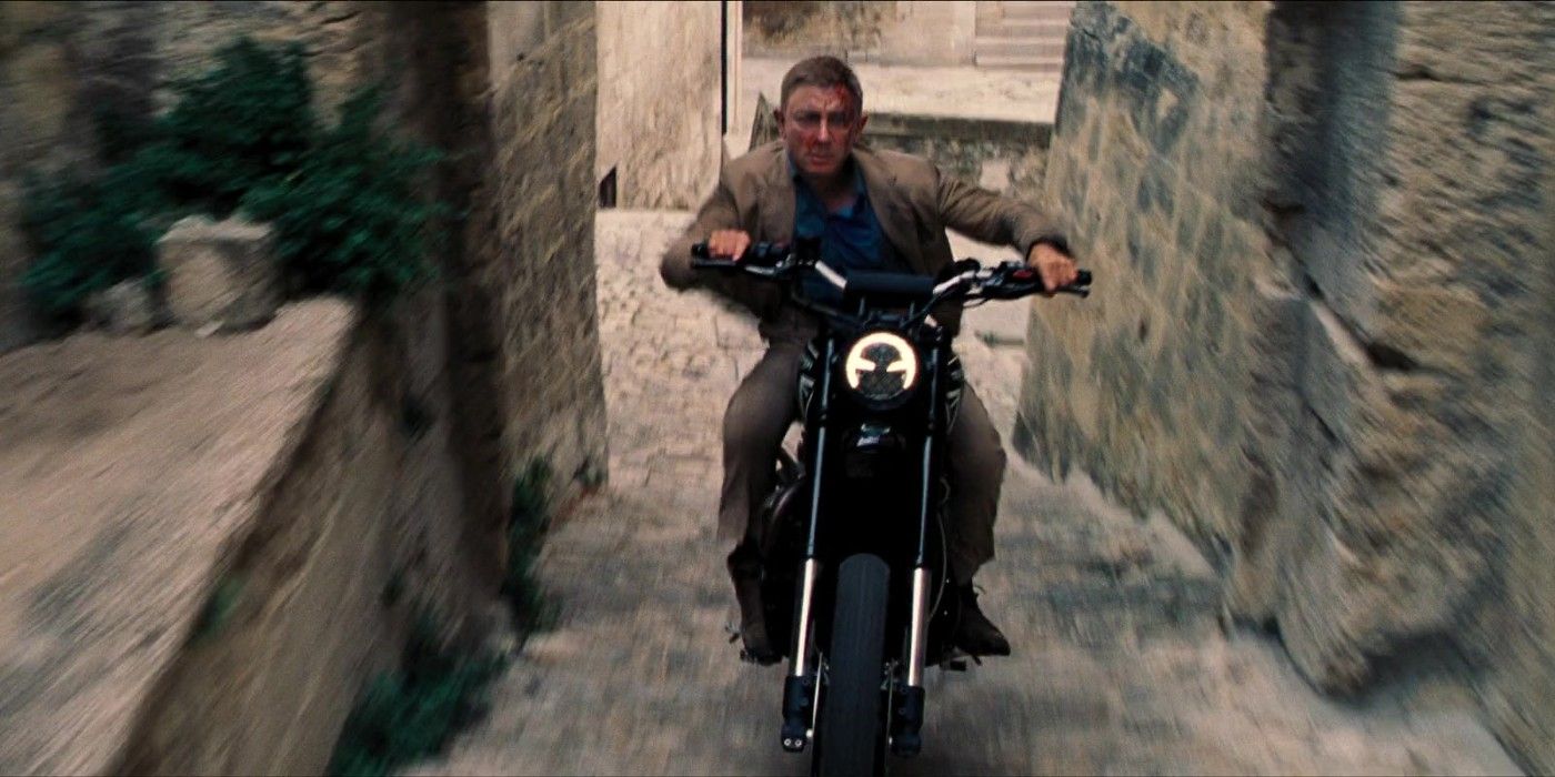 James Bond Motorcycle Chase In No Time To Die