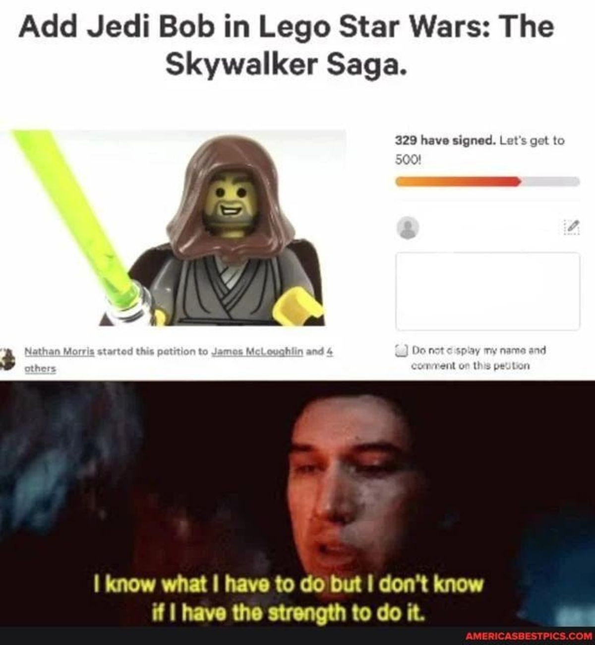 LEGO Star Wars Skywalker Saga Jedi Bob meme
