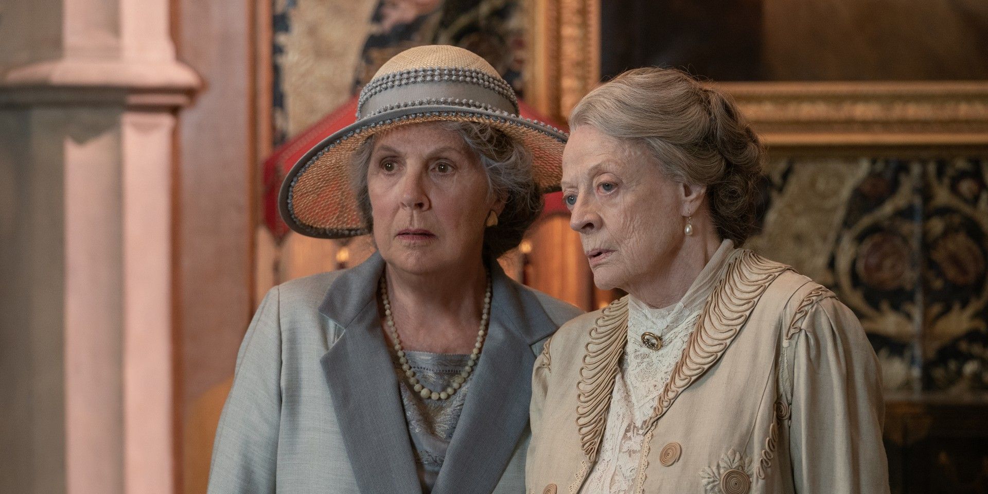 Penelope Wilton and Maggie Smith in Downton Abbey A New Era