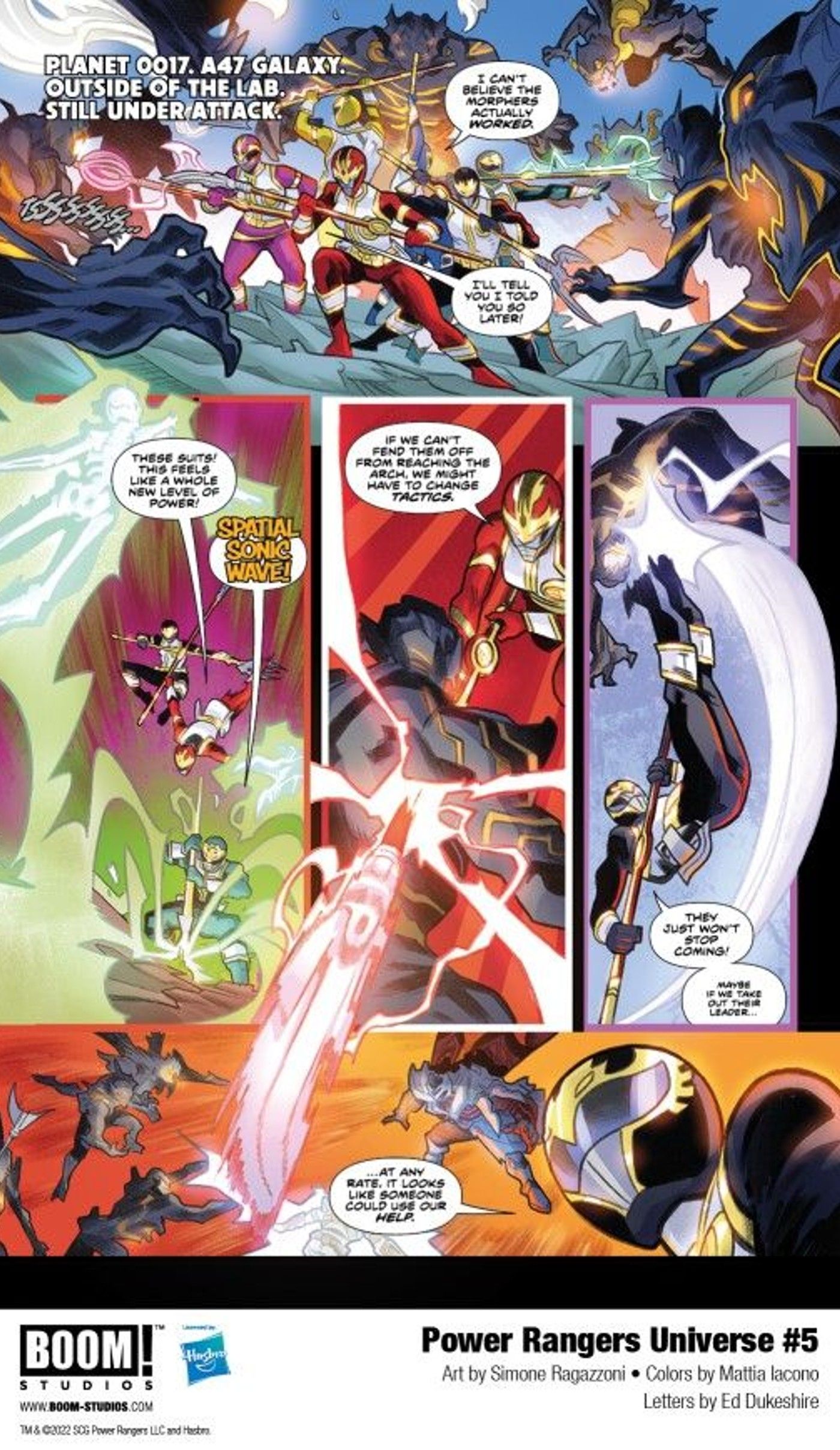Power Rangers Universe 5 panels