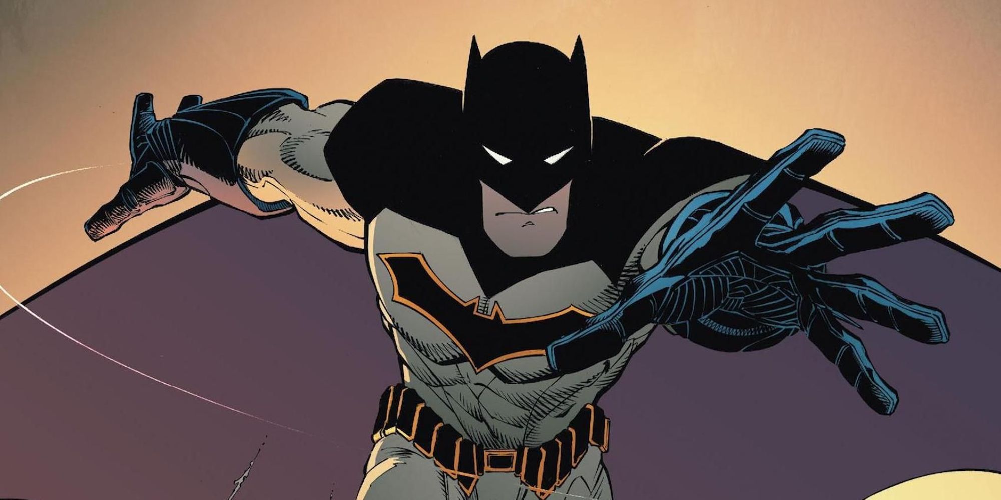 Rebirth Batman leaping into action in DC comics
