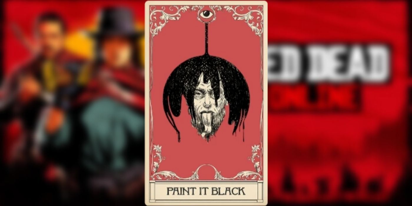 Red Dead Online Paint It Black Card