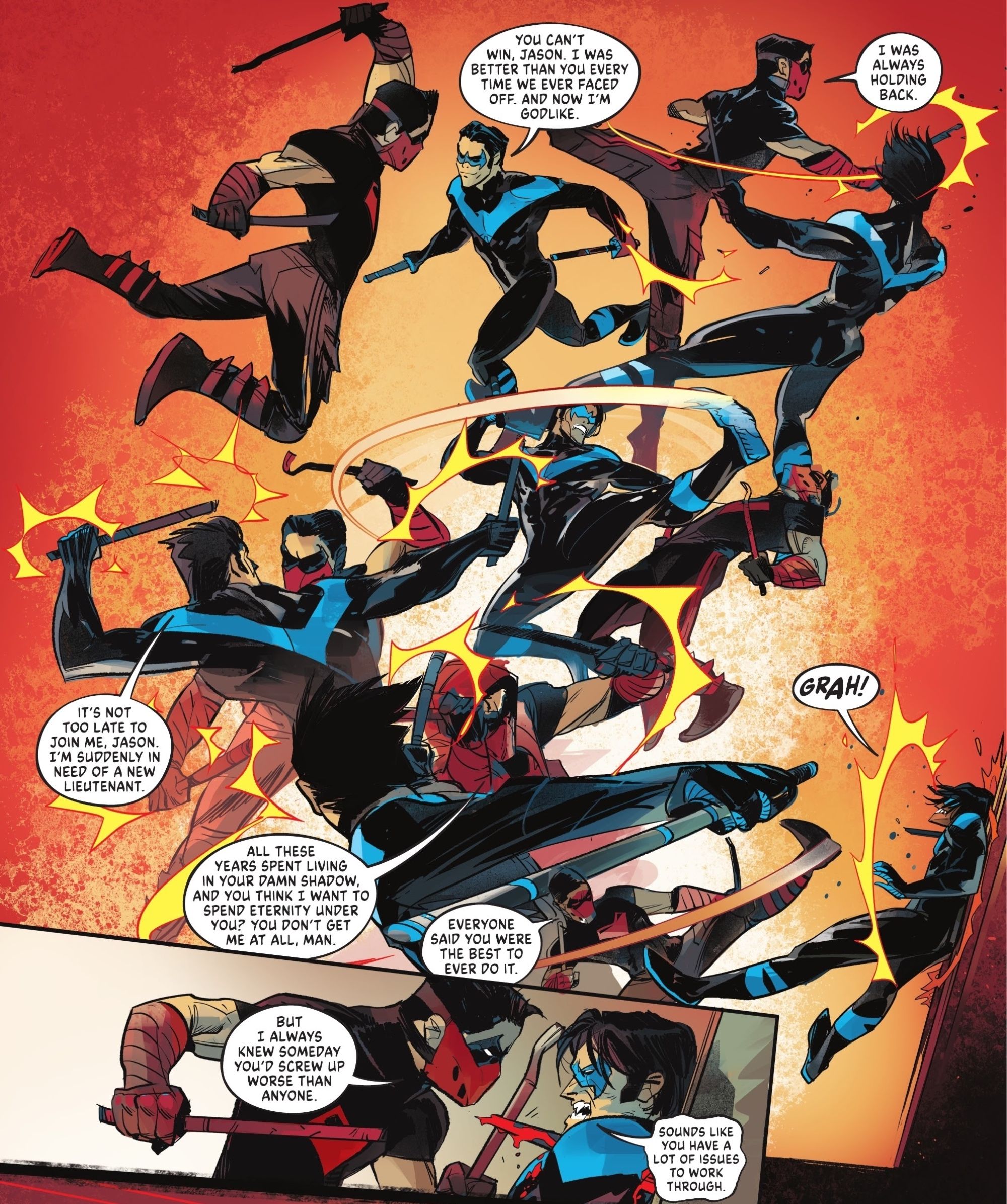Red Hood Fights Nightwing In DC vs Vampires 6