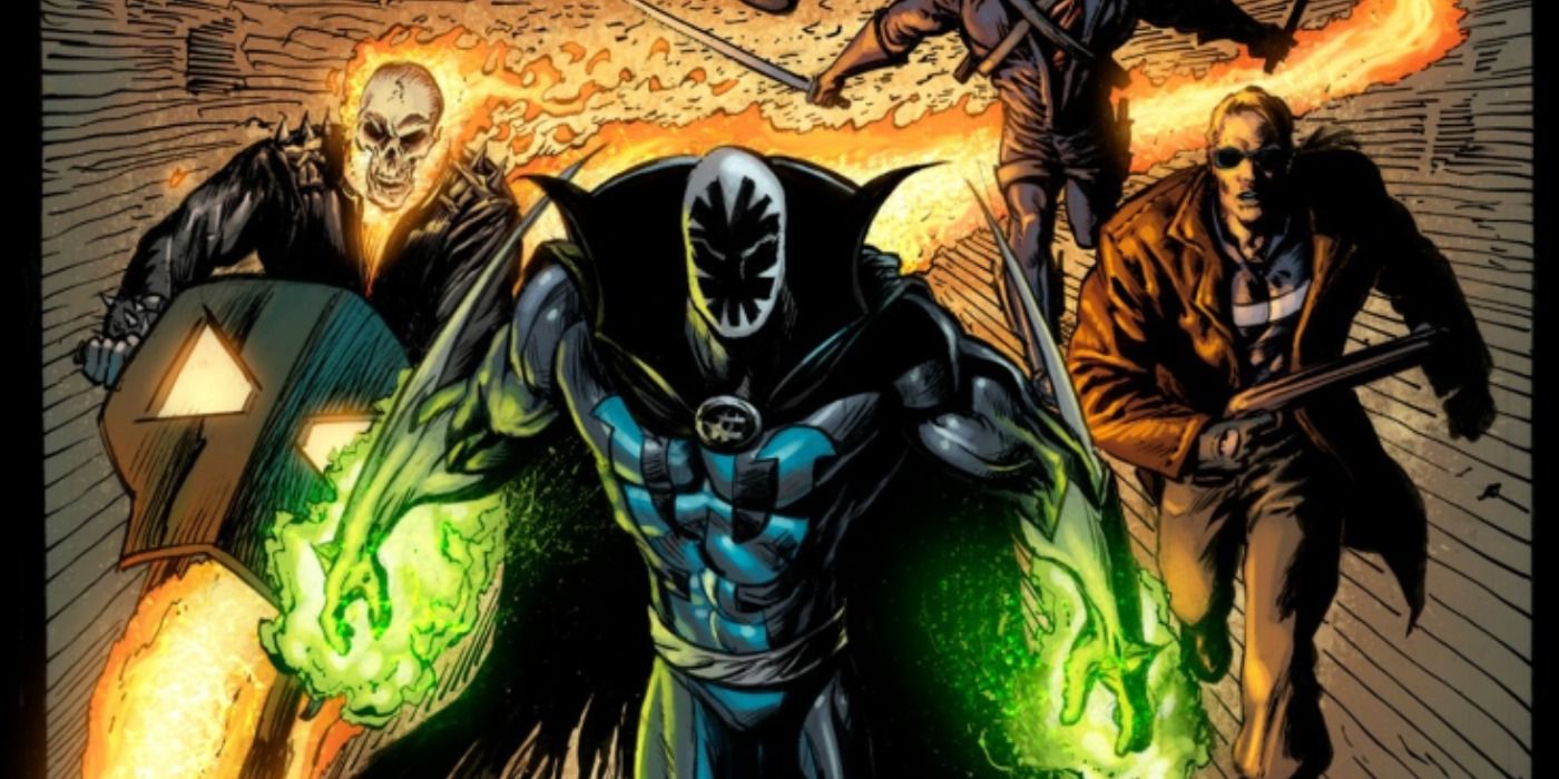 The Midnight Sons race into battle in Marvel Comics.