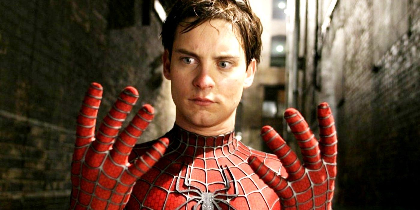 Tobey Maguire in Spider Man 2002