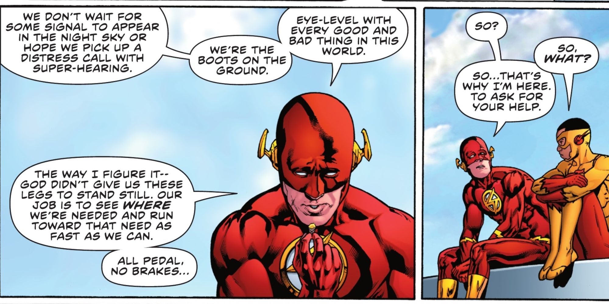 Wally West Flash Patrolling The World In Flash 781