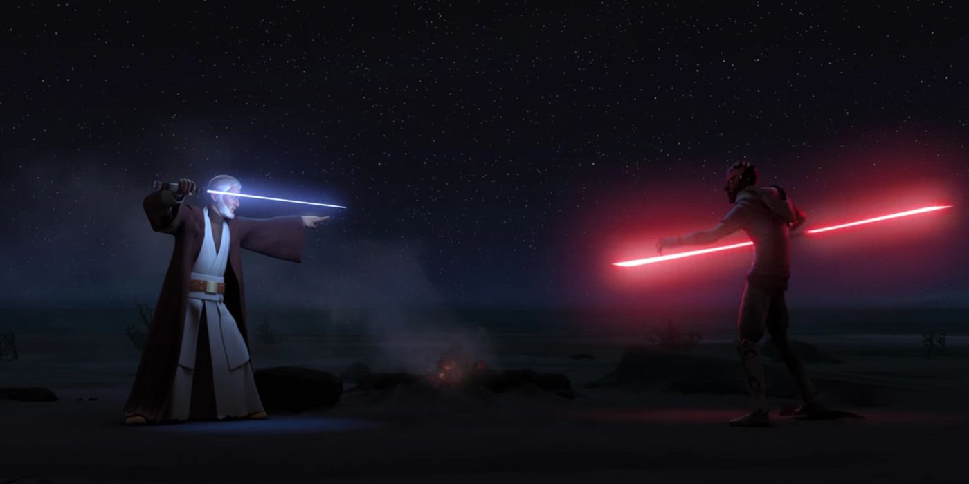 Obi-Wan's final fight against Darth Maul isn't just a fight again...