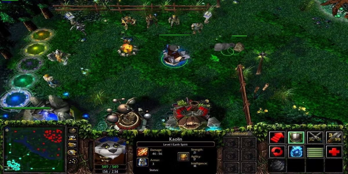 A screenshot of the game Defense of the Ancients