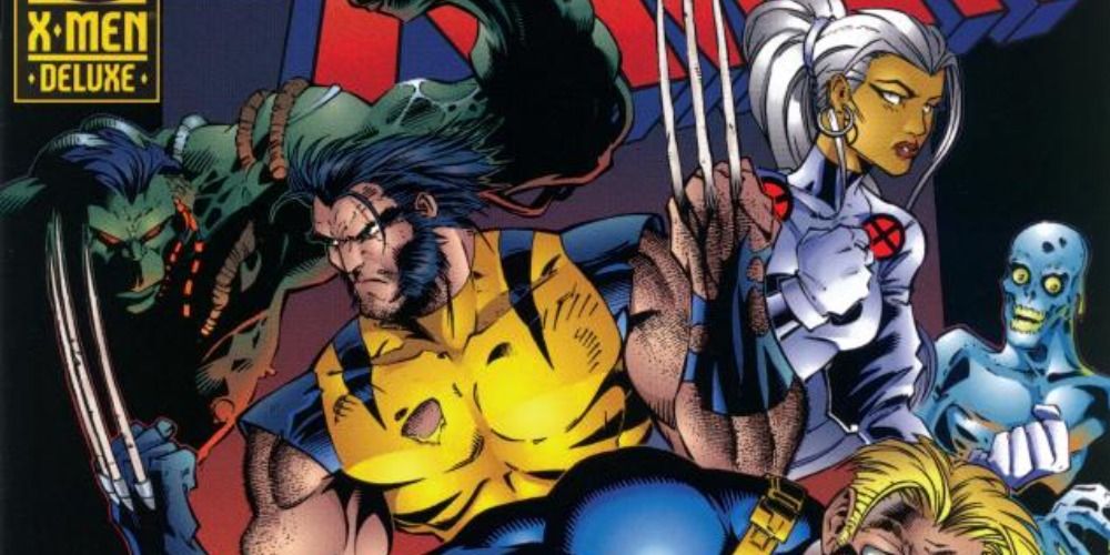 An image of Wolverine and Storm fighting together in the X Men comics